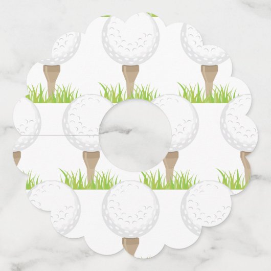 ゴルフボール ワイングラスタグ (正面)