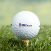 ゴルフボール – 白Wカラーロゴ (インサイチュ 木)
