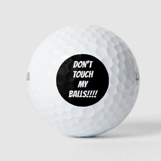ゴルフボール"私のボールをTOUCHしない!非常に注目できる ゴルフボール (正面)