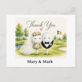 ゴルフボール 結婚式 ポストカード