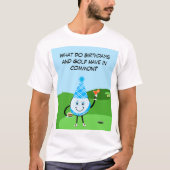 ゴルフボール 誕生日 ジョーク  冗談 グッズ Tシャツ (正面)