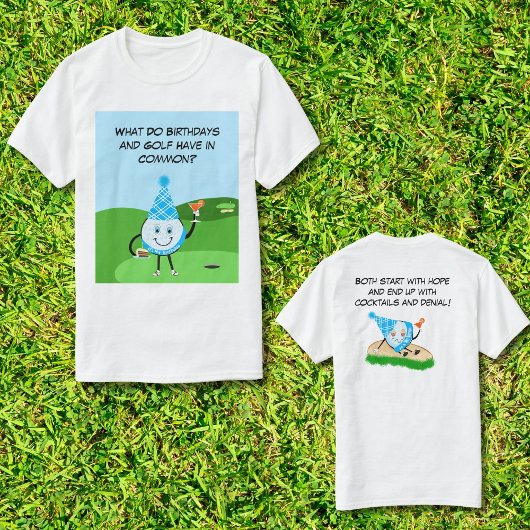 ゴルフボール 誕生日 ジョーク  冗談 グッズ Tシャツ