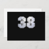 ゴルフボール 38歳 誕生日 お祝い スポーツ ギフト ポストカード (正面/裏面)