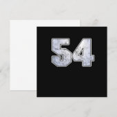 ゴルフボール 54歳 誕生日 お祝い スポーツ ギフト 招待状 (正面/裏面)