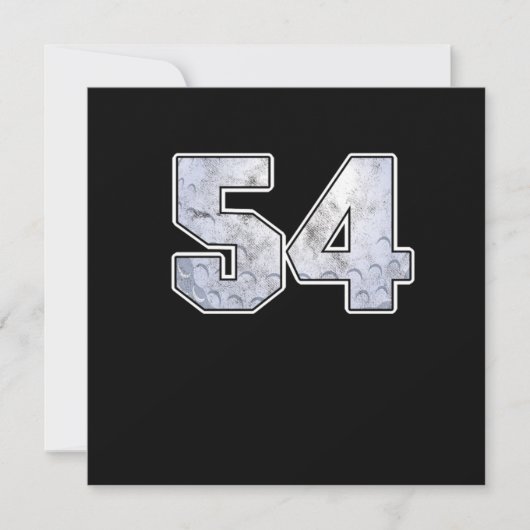 ゴルフボール 54歳 誕生日 お祝い スポーツ ギフト 招待状 (正面)