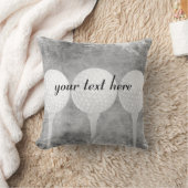 ゴルフボー動揺してルググレーアド文字ゴルファーカスタムズ クッション (ブランケット)