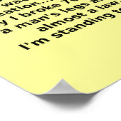 ゴルフポおもしろいスターユーモア ポスター (角)