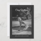 ゴルフマガジン誕生日招待状、おもしろいゴルフ招待状 招待状 (裏面)