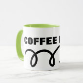 ゴルフマグのユーモア|のコーヒー穴 マグカップ (正面左)