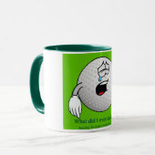 ゴルフマグは傷ついた感覚でゴルフボールを特徴とする マグカップ (正面左)