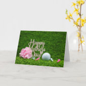 ゴルフマザーズデイとゴルフティー私はあなたを愛しているマママカーマザーズデイ カード (黄色い花)