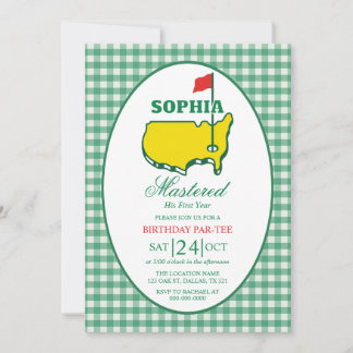 ゴルフマスター誕生日パーティー招待状 招待状