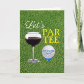 ゴルフママのための母の日グリーティングカード カード (正面)