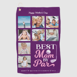 ゴルフママへの贈り物 | MOM 最高の BY PARフォトコラージュ ゴルフタオル