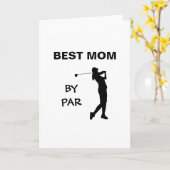 ゴルフマミー ゴルファー パン マザーズデイ ベストマム バー パー カード (黄色い花)