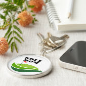 ゴルフマムキーチェーン キーホルダー (側面)