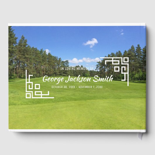 ゴルフメモリアルサービス自分のフォトゴルファーを追加 ゲストブック (裏面)