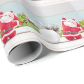 ゴルフメリークリスマスゴルフボールサンタクロース ラッピングペーパー (ロールコーナー)