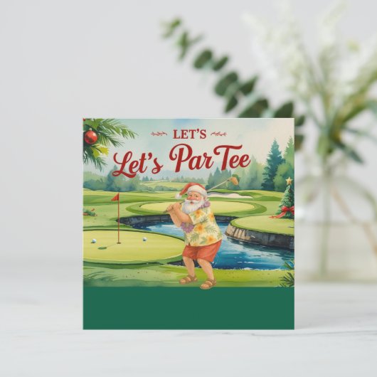 ゴルフメリークリスマスサンタゴルフのコース シーズンカード (スタンド正面)