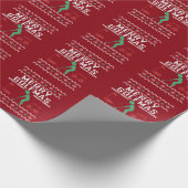 ゴルフメリーマスゴルフ醜いクリスマスセーター ラッピングペーパー (角)