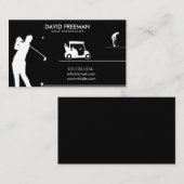 ゴルフモダンァー&カートブラックゴルフインストラクター 名刺 (正面/裏面)