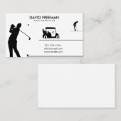 ゴルフモダンァー&カートホワイトゴルフインストラクター 名刺 (正面/裏面)