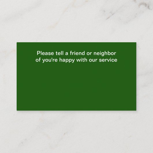 ゴルフモダンカート及びゴルフカー 名刺 (裏面)