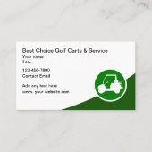 ゴルフモダンカート及びゴルフカー 名刺 (正面)