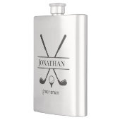 ゴルフモダンクラブパーソナライズされたバチュラーパーティ フラスク (左)