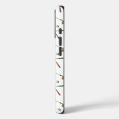 ゴルフモダンゴルファーのクラブボールパターンホワイト Case-Mate iPhoneケース (裏面 / 左)