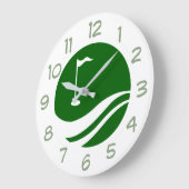 ゴルフモダンテーマメンズウォールデコールクロック ラージ壁時計 (傾斜)