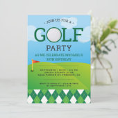 ゴルフモダンバースデーパーティー 招待状 (スタンド正面)