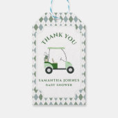 ゴルフモダンベビーシャワー ギフトタグ (裏面)