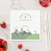 ゴルフモダンベビーシャワー スタンダードランチョンナプキン (インサイチュ)