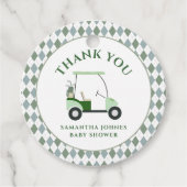 ゴルフモダンベビーシャワー フェイバータグ (正面)