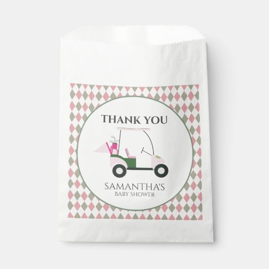 ゴルフモダンベビージェンダーがパー・ティーを明らかにする フェイバーバッグ (正面)