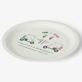 ゴルフモダンベビージェンダーがパー・ティーを明らかにする ペーパープレート (アングル)