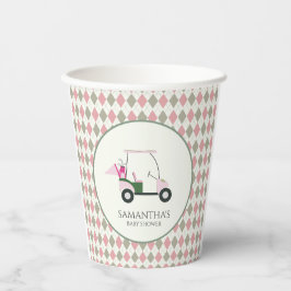 ゴルフモダンベビージェンダーがパー・ティーを明らかにする 紙コップ