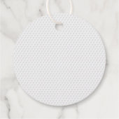 ゴルフモダンボールブルーホワイトおもしろいゴルフ フェイバータグ (裏面)