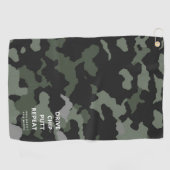 ゴルフモダン父親のデイドライブチップパットリピート ゴルフタオル (横)