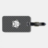 ゴルフモダン用具モチーフ及びモノグラム ラゲッジタグ (裏面横)