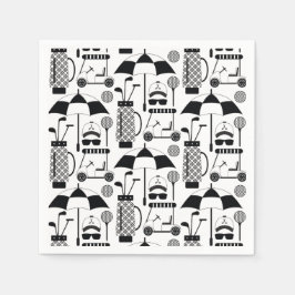 ゴルフモダン用具及びアクセサリーパターン スタンダードカクテルナプキン