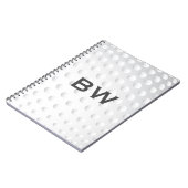 ゴルフモノグラムを閉じる ノートブック (左側)