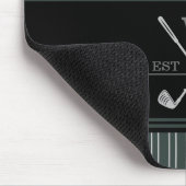 ゴルフモノグラムイニシャル名伝統グリーン マウスパッド (コーナー)