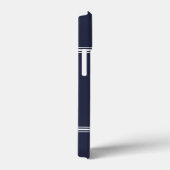 ゴルフモノグラムプロゴルファーモダンスポーツブルーかわいい Case-Mate iPhoneケース (裏面 / 右)