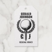 ゴルフモノグラムリースデザイン ギフトタグ (裏面)