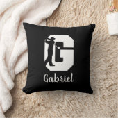 ゴルフモノグラム文字G パーソナライズされた クッション (ブランケット)