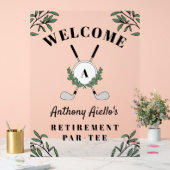 ゴルフモノグラム退職金パルティーウェルカム アクリルサイン (ウェディング)