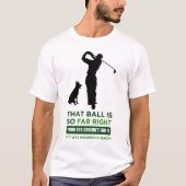 ゴルフユニセックスユーモアTシャツ Tシャツ (正面)