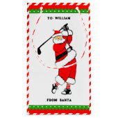 ゴルフユニーククリスマススモール抱き枕 スモールペーパーバッグ (裏面)